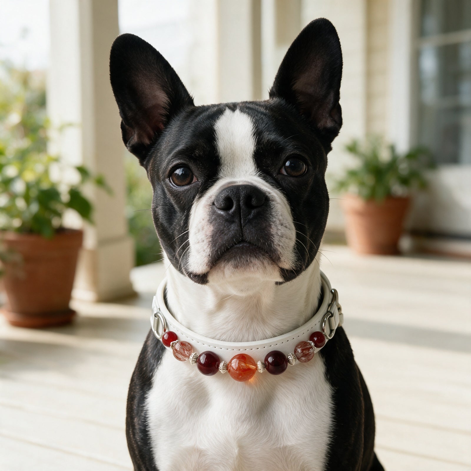 Ember Bond brand styling on a dog