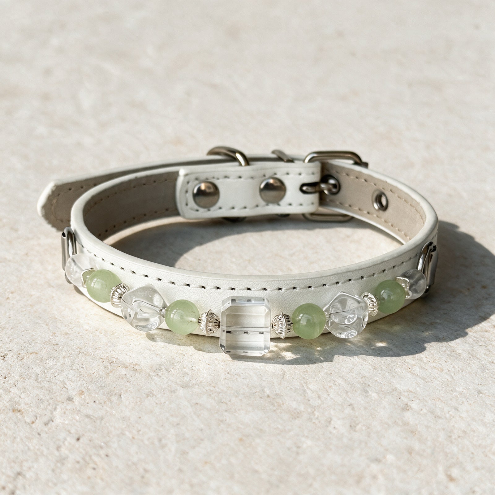 A close view of the Morning Vine beads and fittings