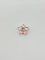Pink star removable decorative charm, sold individually.