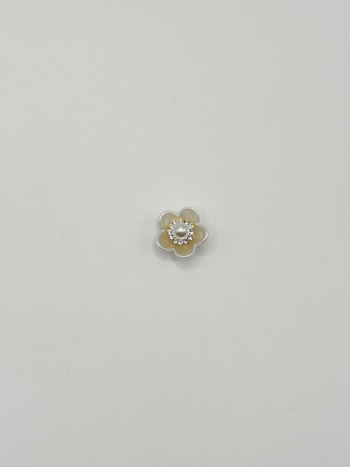 Golden flower removable decorative charm, sold individually.