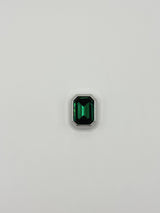 Green rectangle removable decorative charm, sold individually.