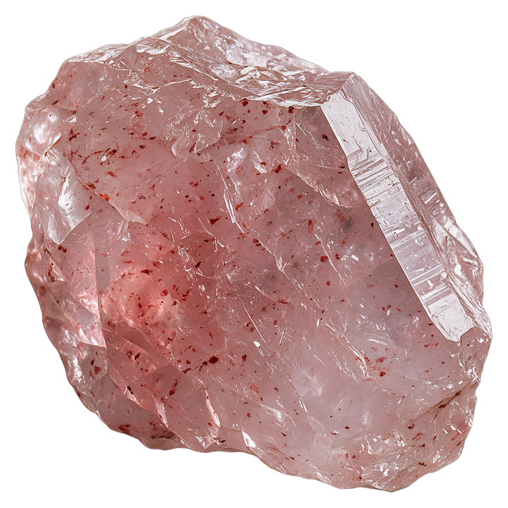 Illustrative Strawberry Quartz specimen
